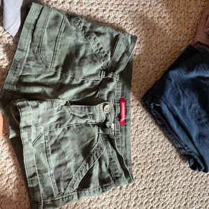 Camo Jean Shorts
